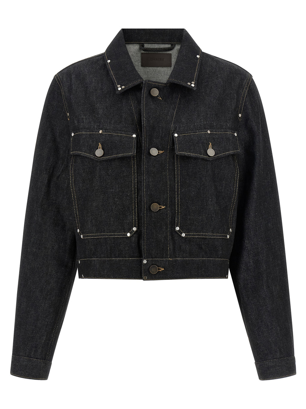 Black Cotton Denim Jacket