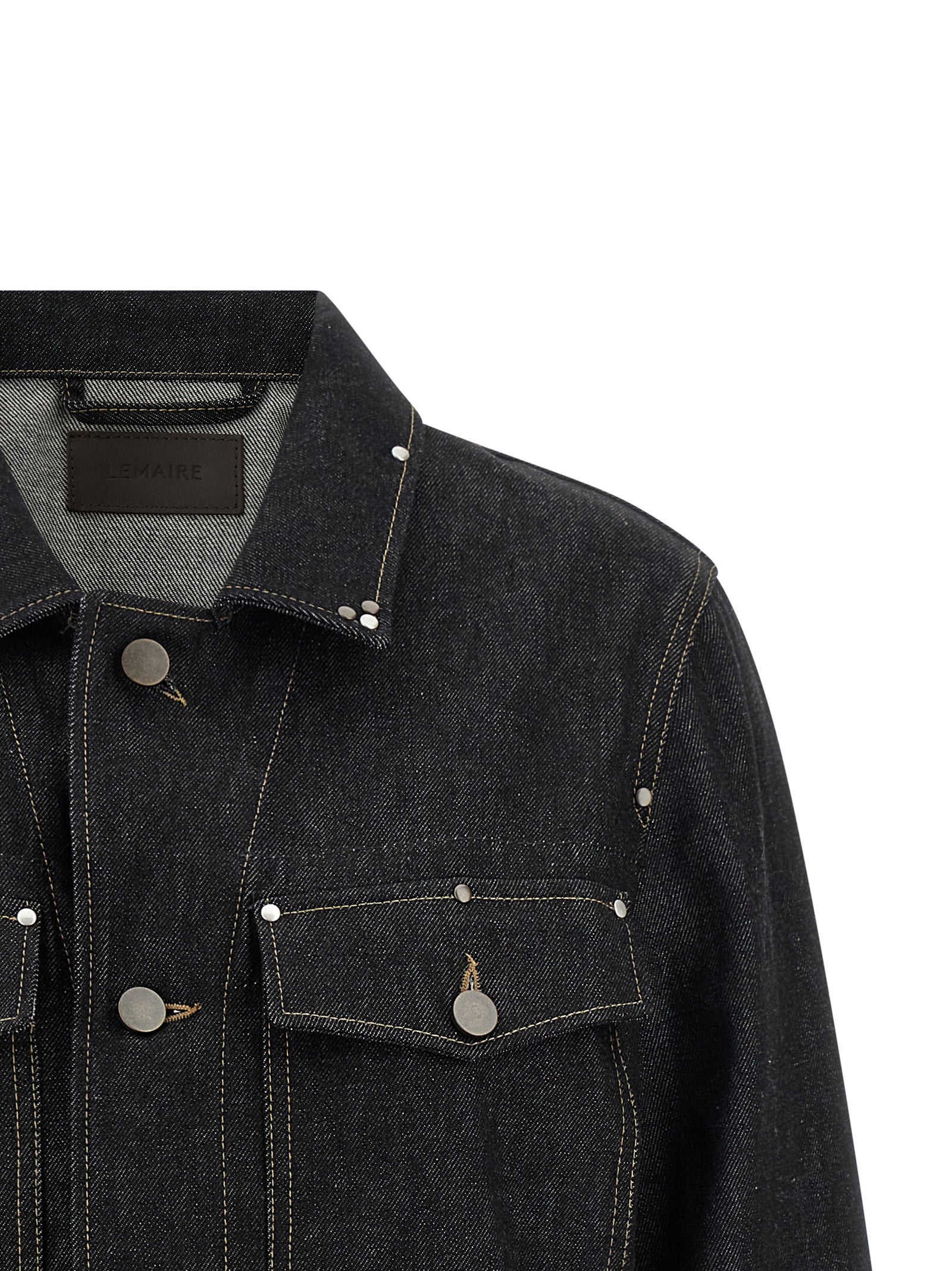Black Cotton Denim Jacket