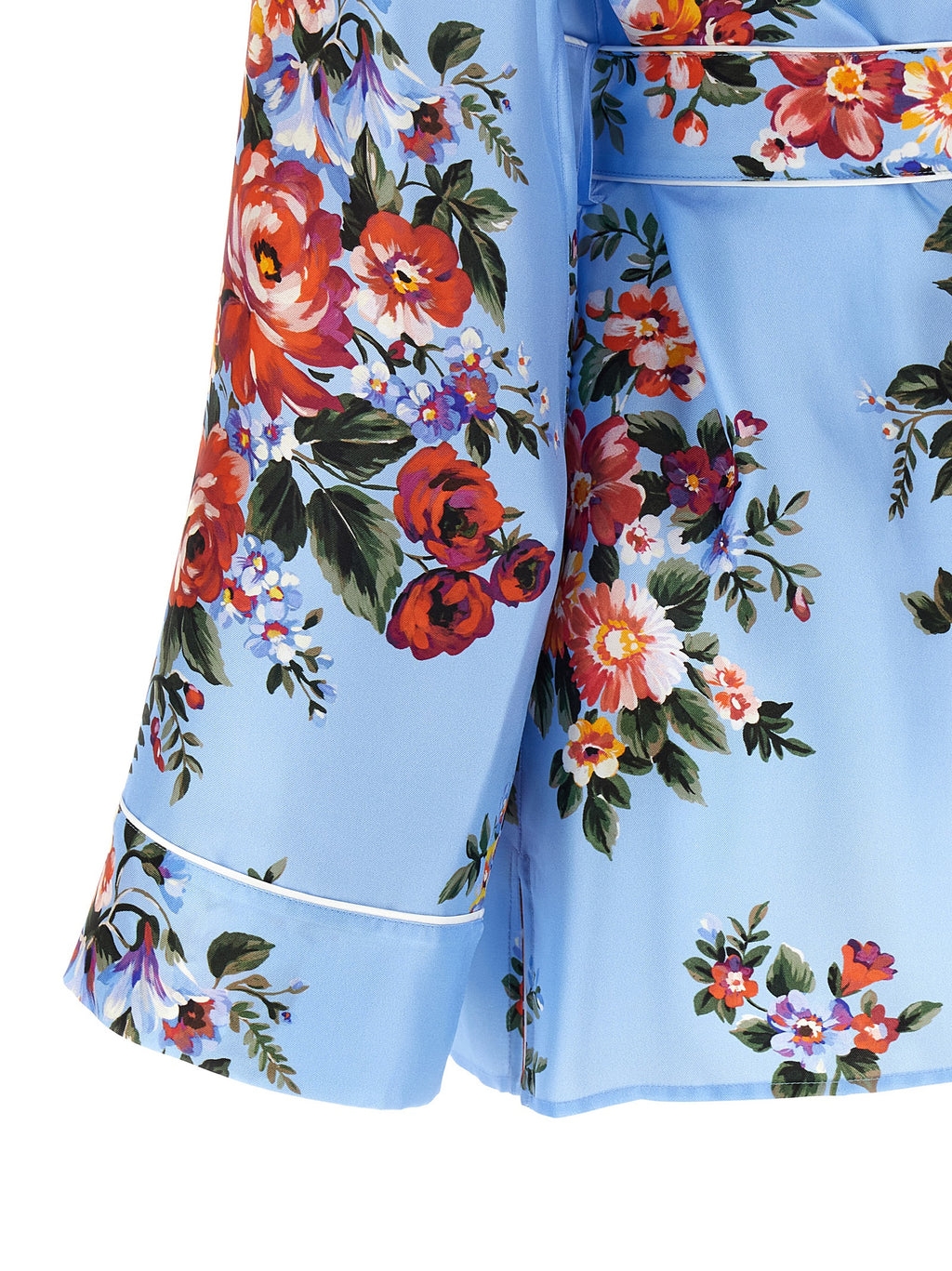Blue Silk Blouse