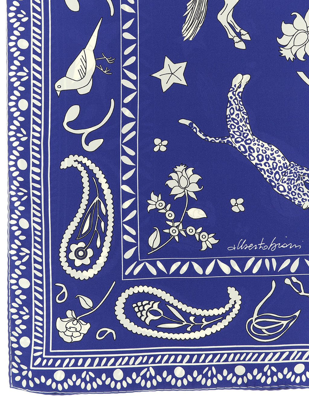 Blue Silk Foulard