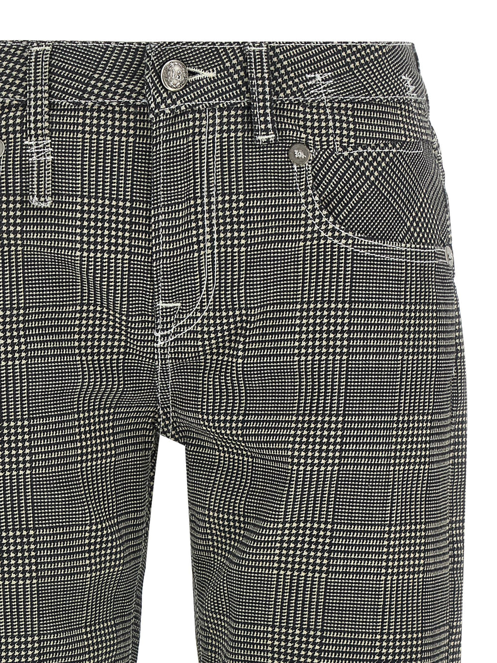 Bicolor Cotton Casual Pants