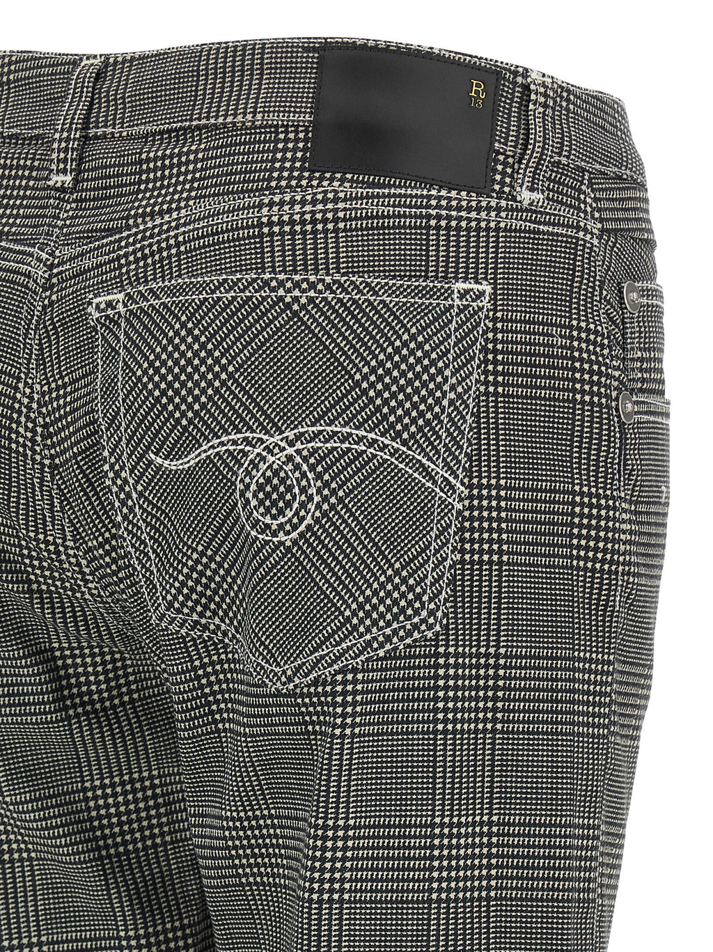 Bicolor Cotton Casual Pants