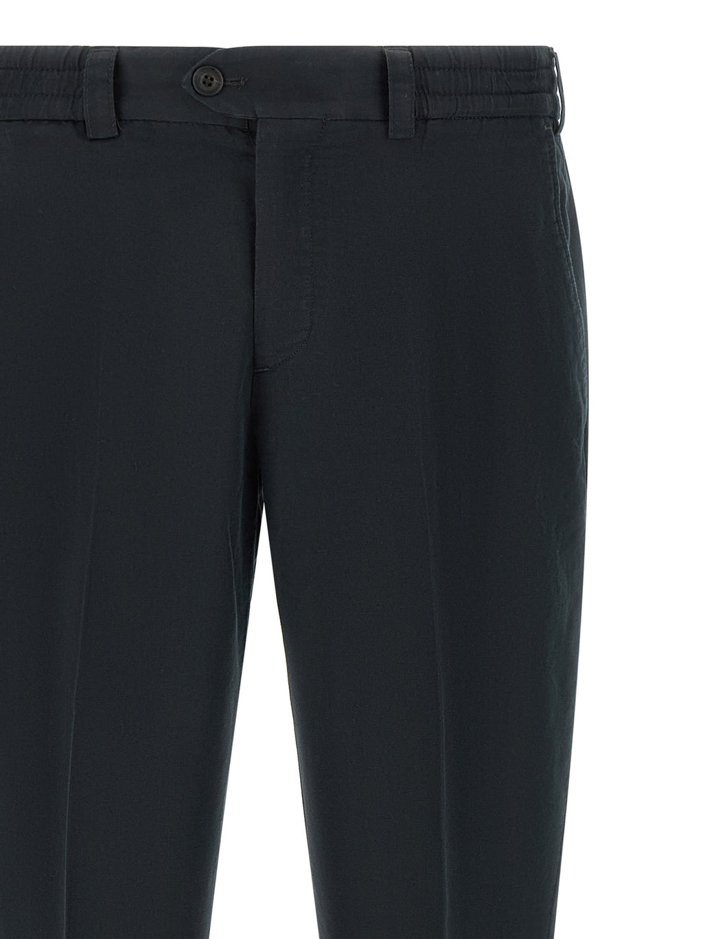 Black Linen Casual Pants