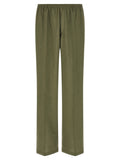 Bicolor Polyester Casual Pants