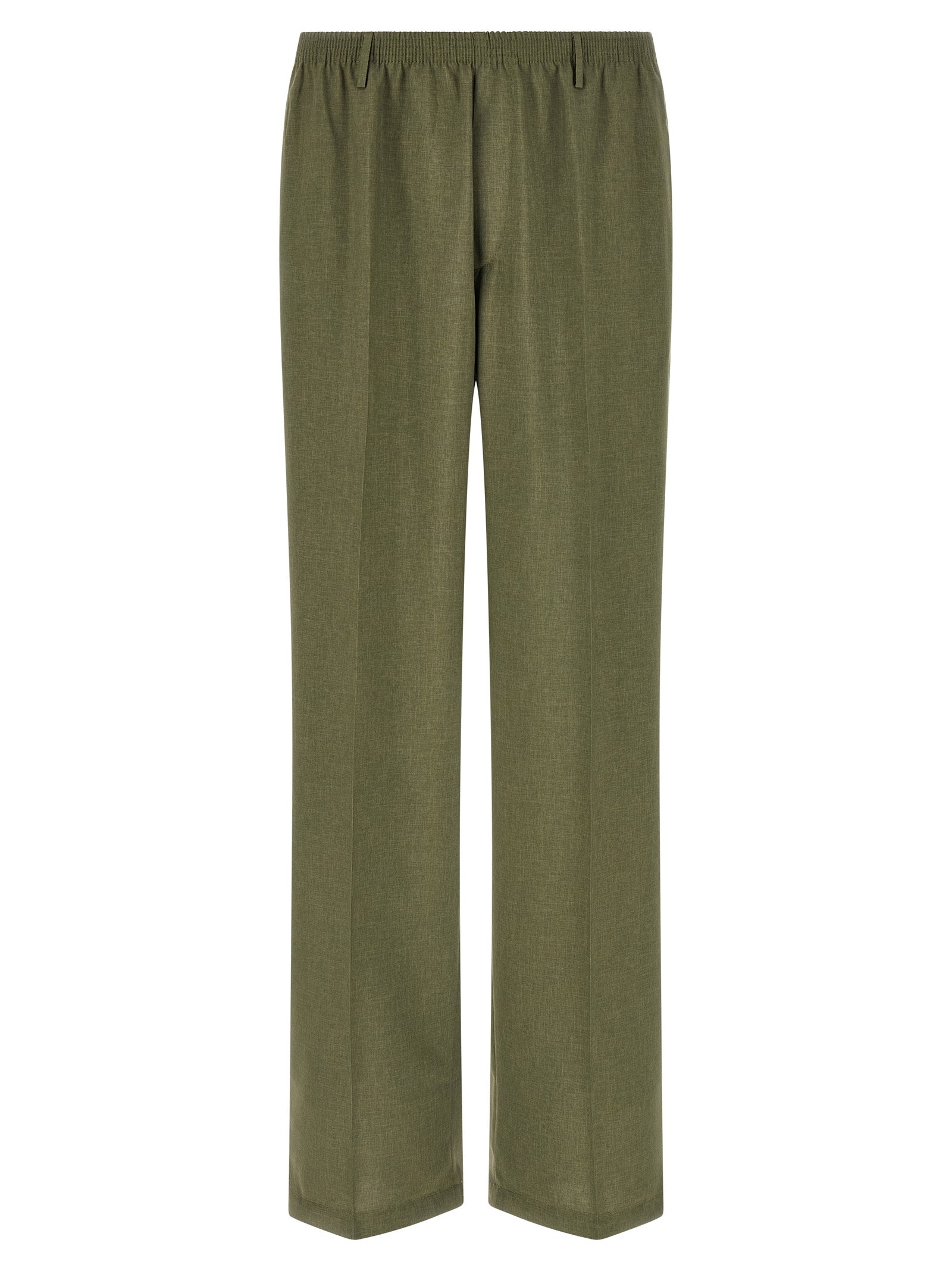 Bicolor Polyester Casual Pants