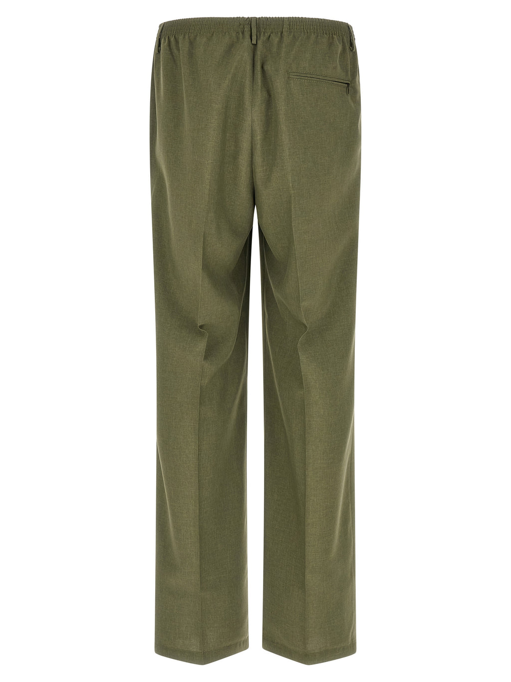 Bicolor Polyester Casual Pants