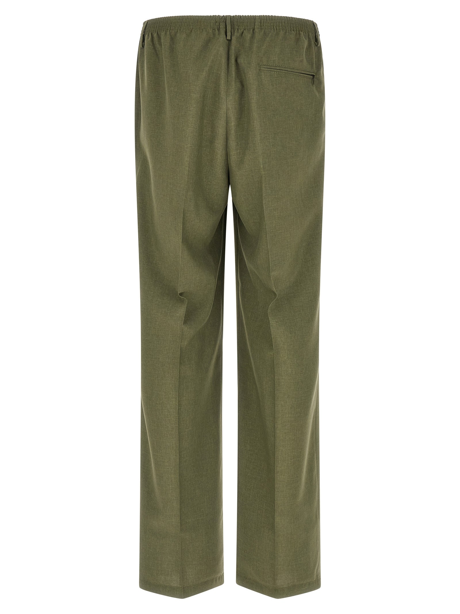 Bicolor Polyester Casual Pants