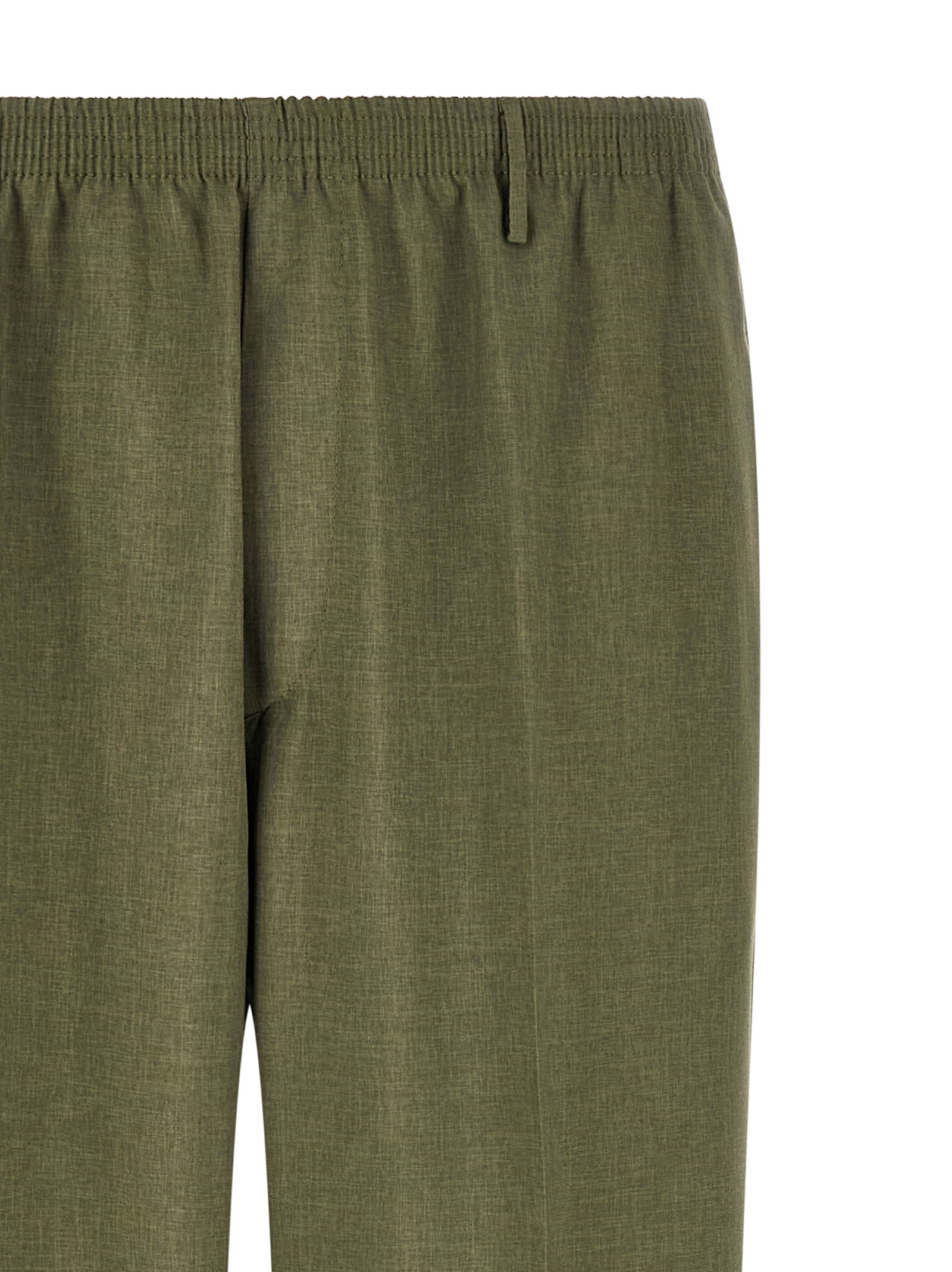 Bicolor Polyester Casual Pants