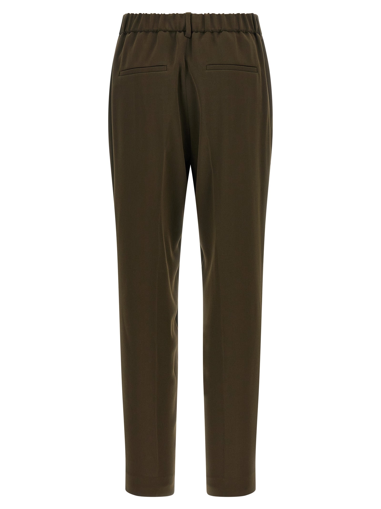 Bicolor Triacetate Casual Pants