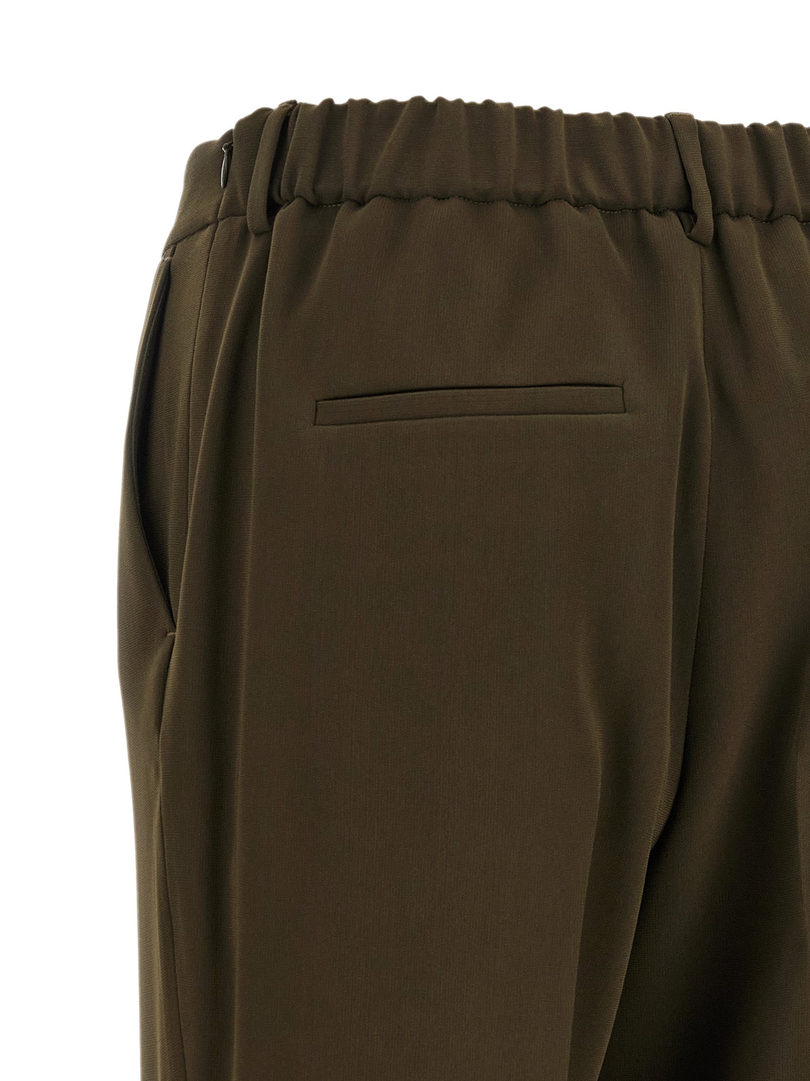 Bicolor Triacetate Casual Pants