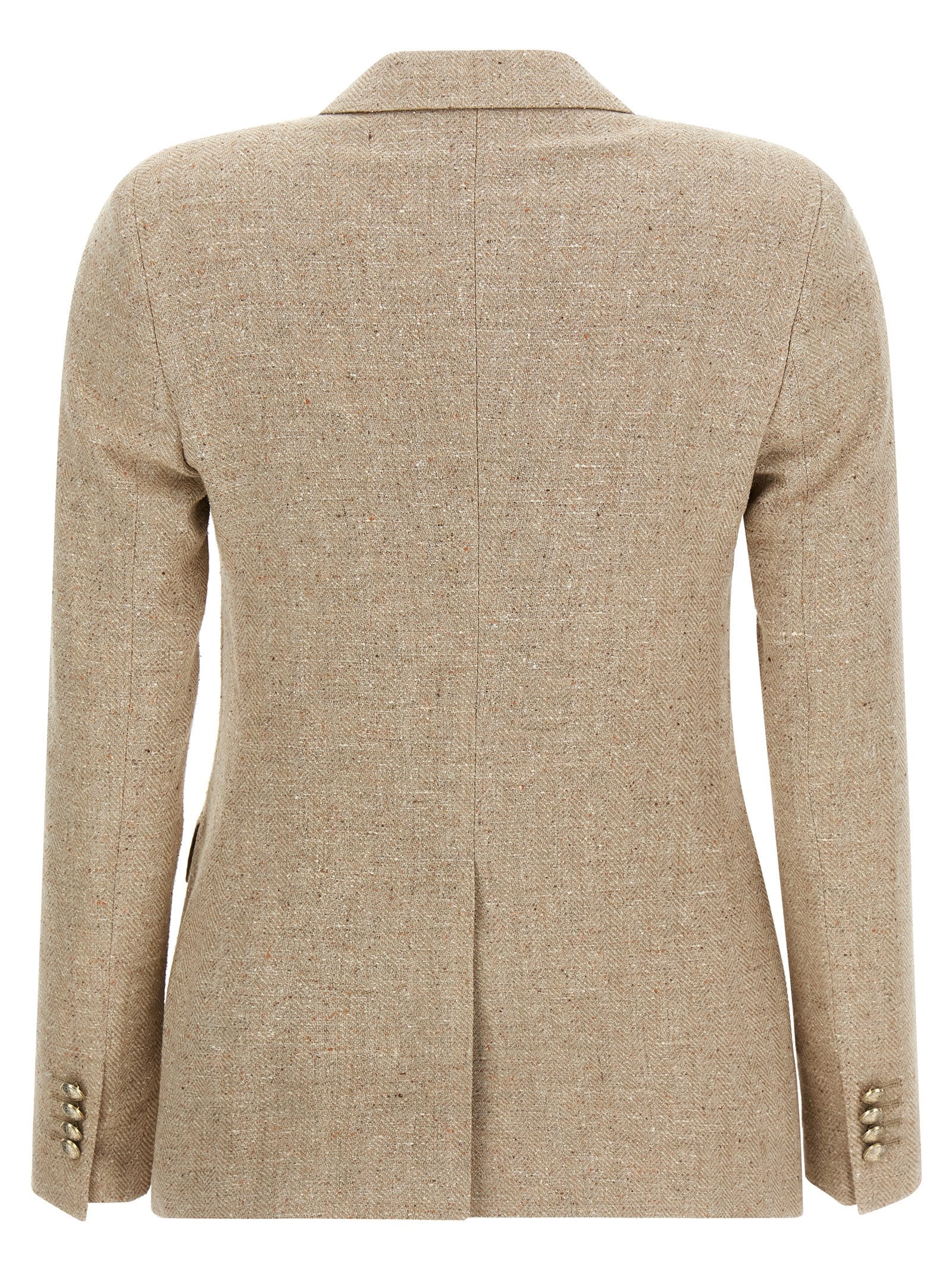 Beige Cotton Blazer