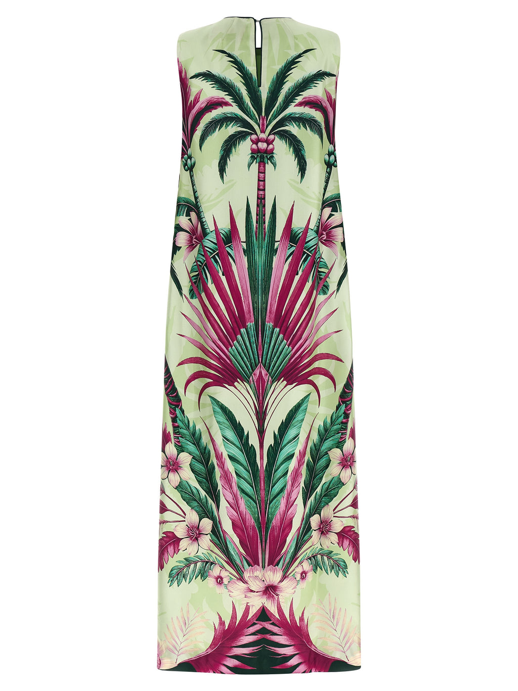 Multicolor Silk Long Dress