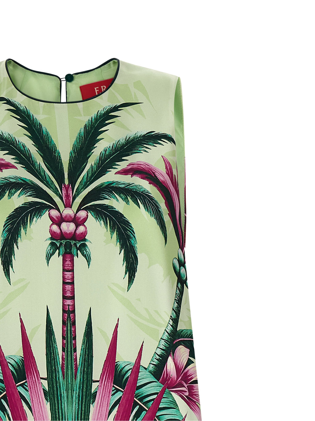Multicolor Silk Long Dress