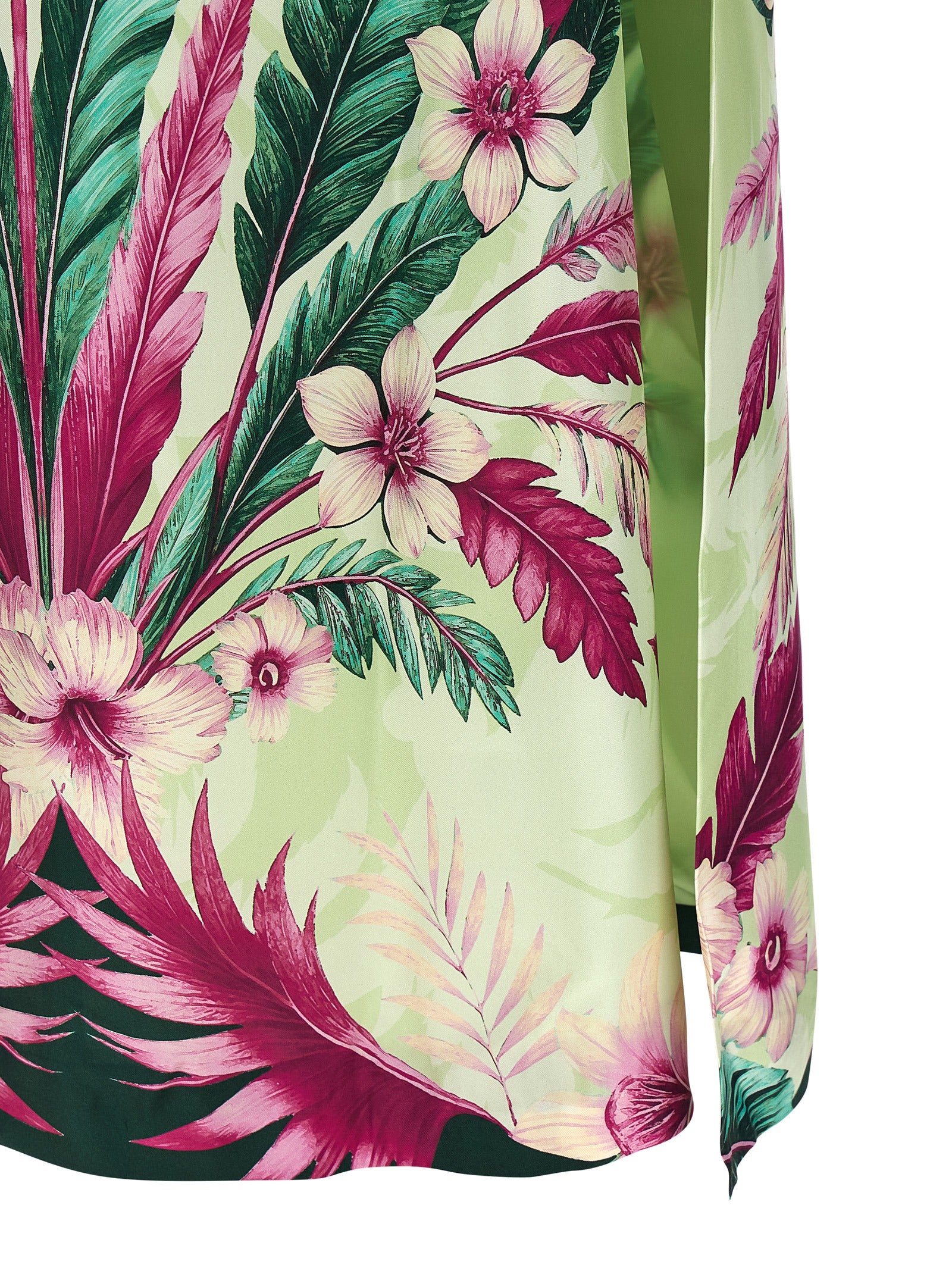 Multicolor Silk Long Dress