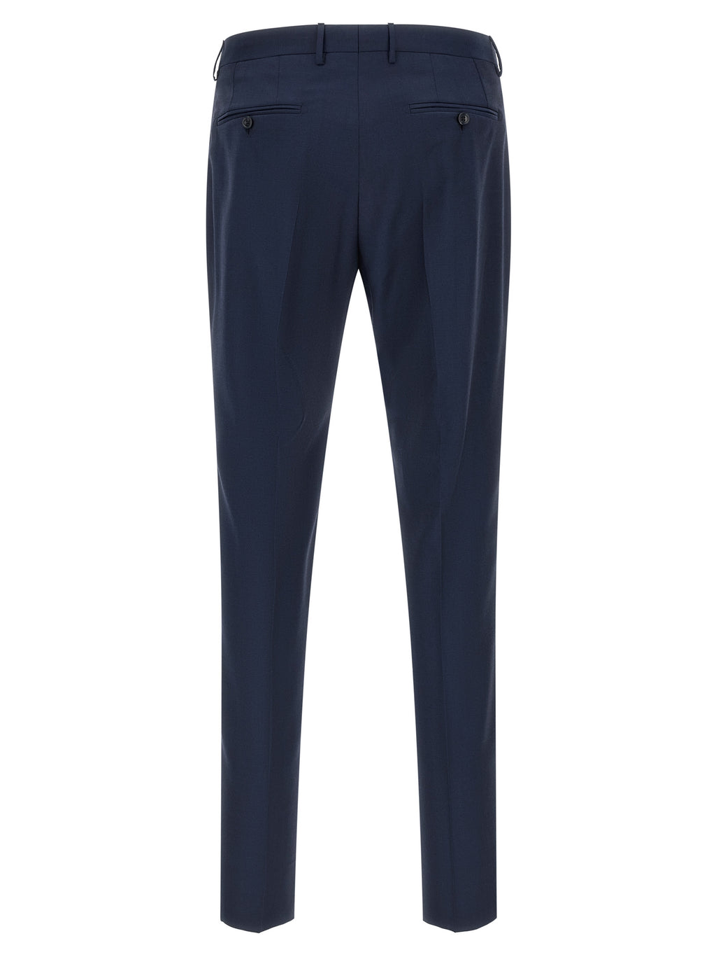 Blue Virgin Wool Two-Piece Suit