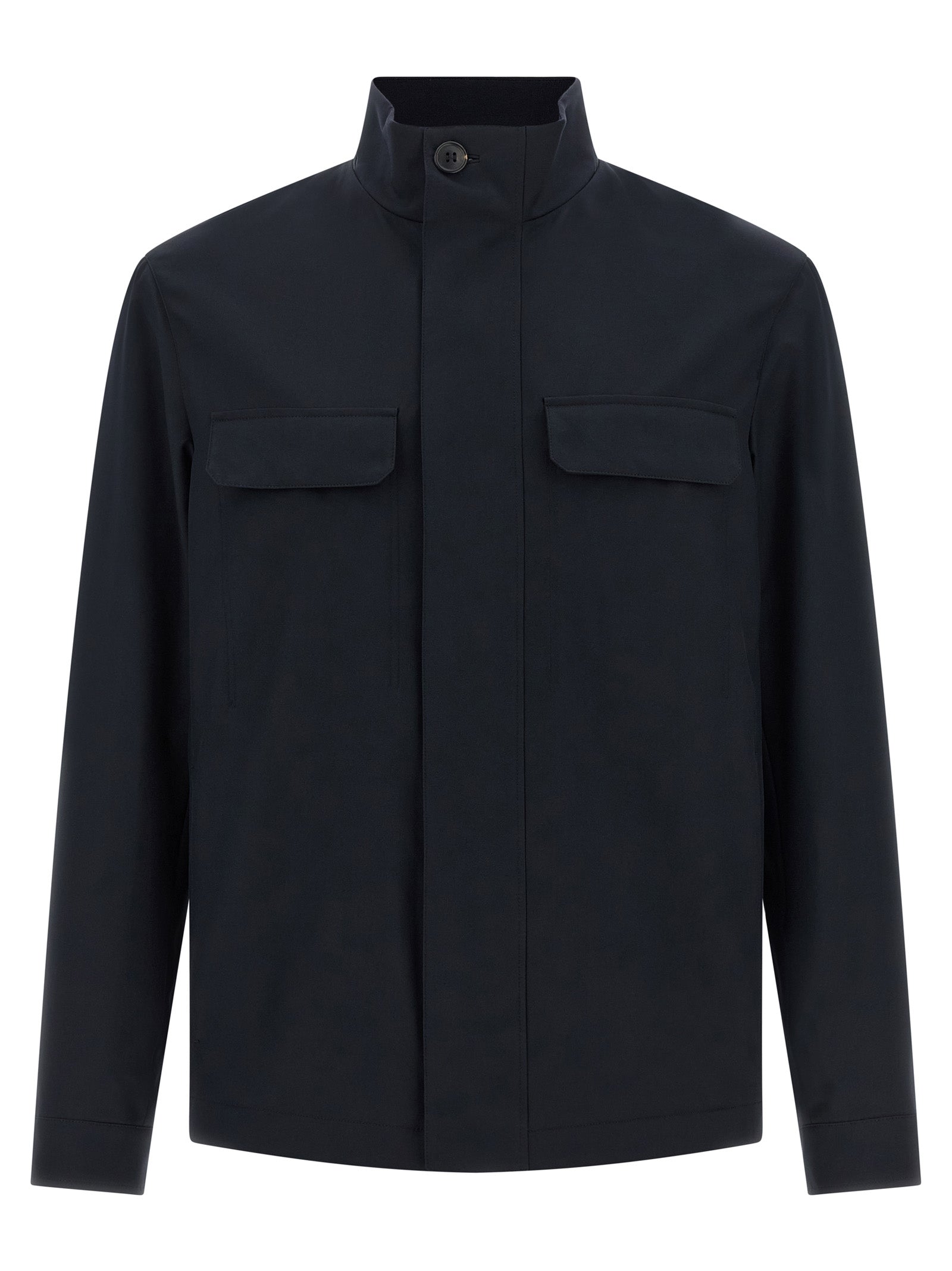 Blue Polyester Jacket