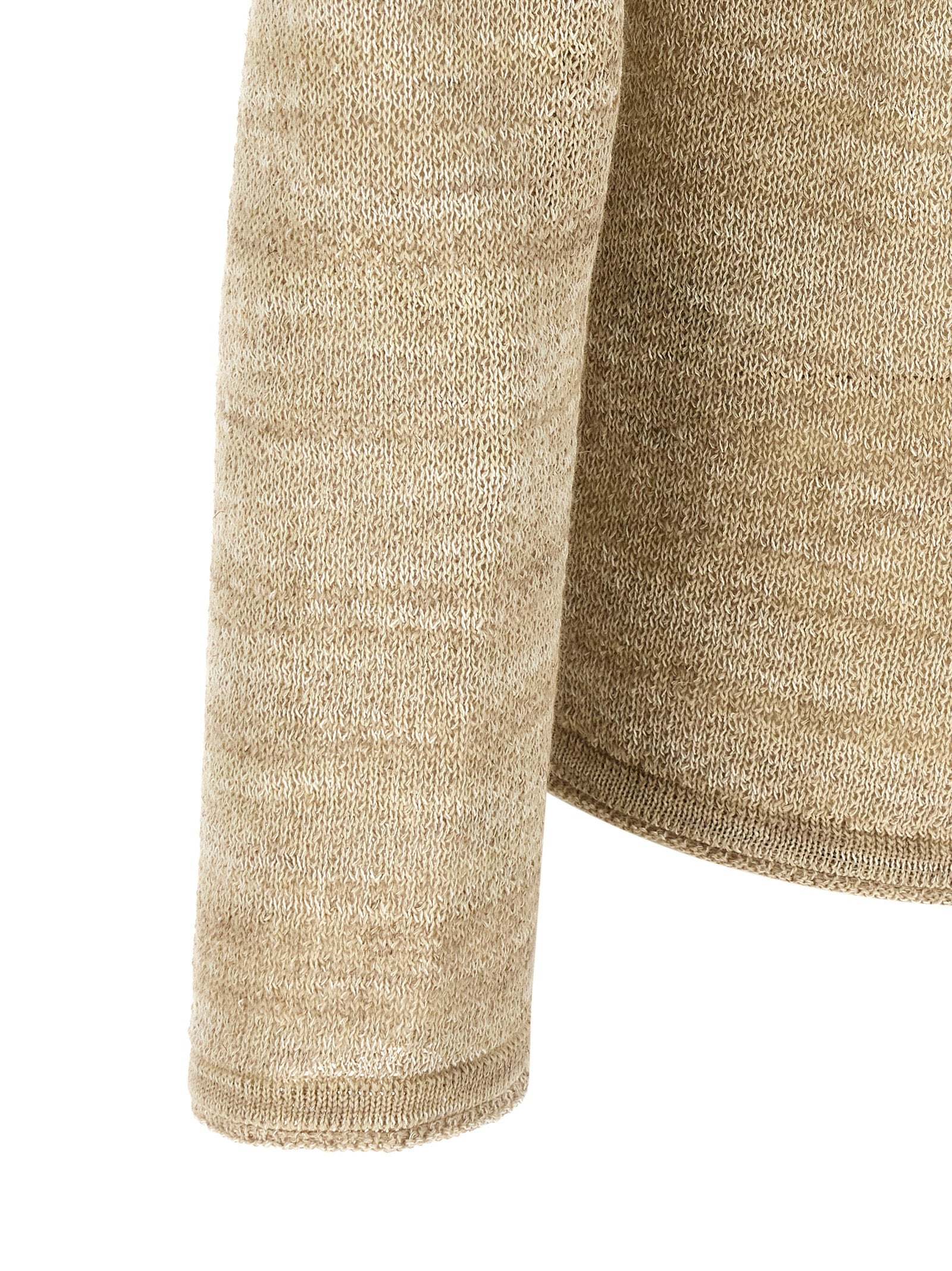 Beige Cotton Cardigan