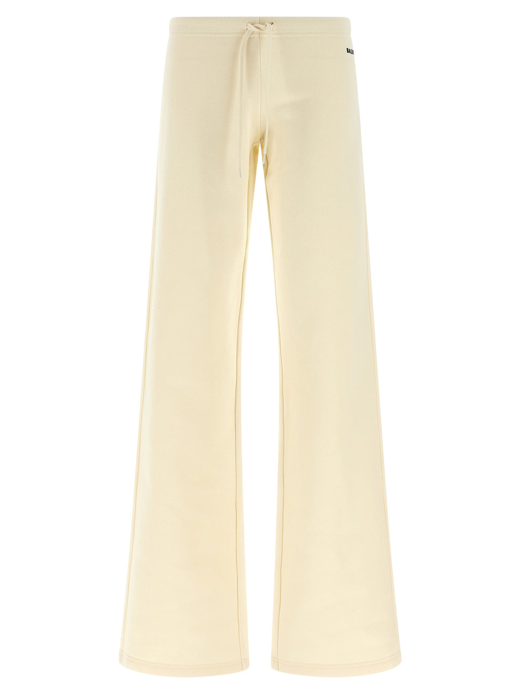 White Cotton Flared Pants