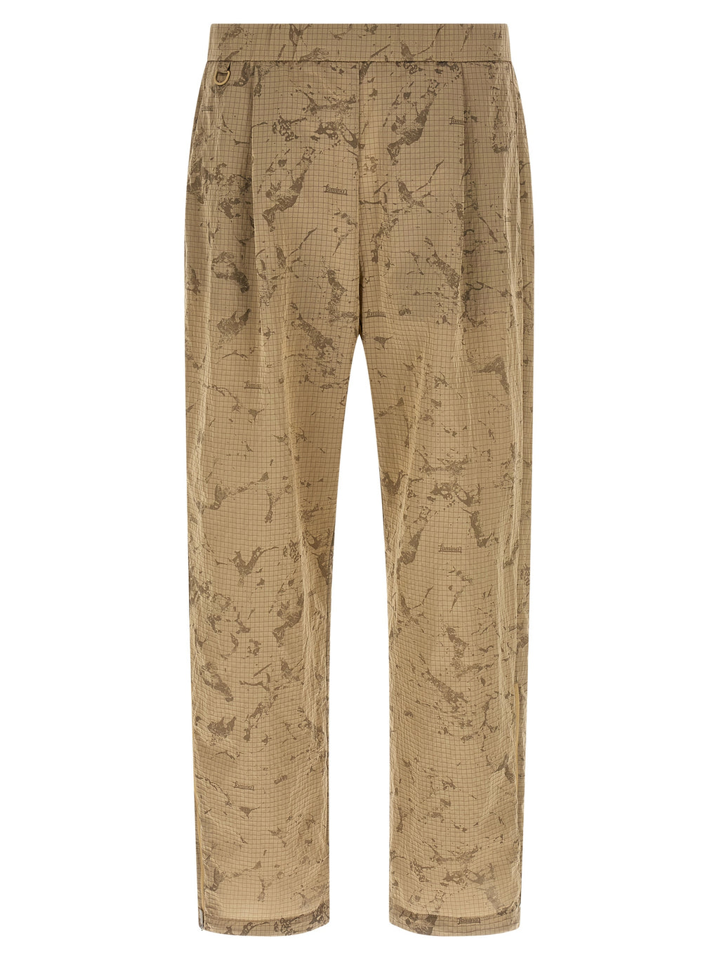 Beige Polyamide Casual Pants