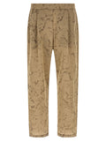 Beige Polyamide Casual Pants