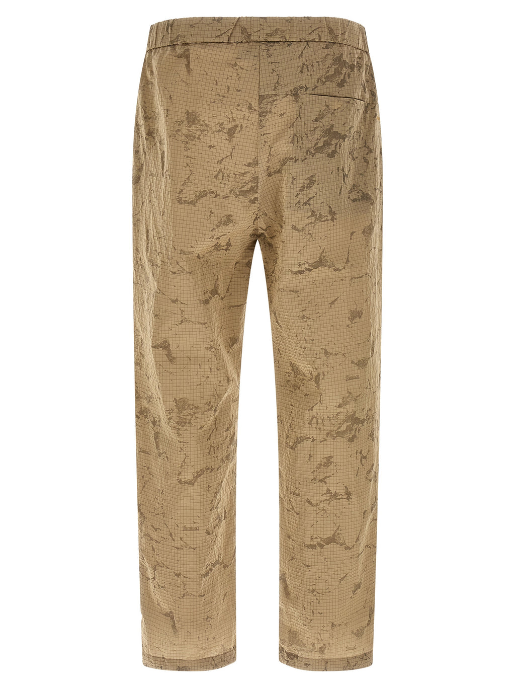 Beige Polyamide Casual Pants