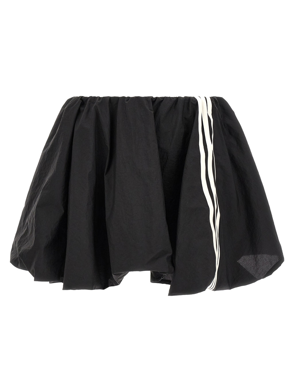 Black Polyamide Long Skirt