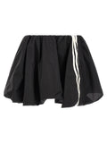 Black Polyamide Long Skirt