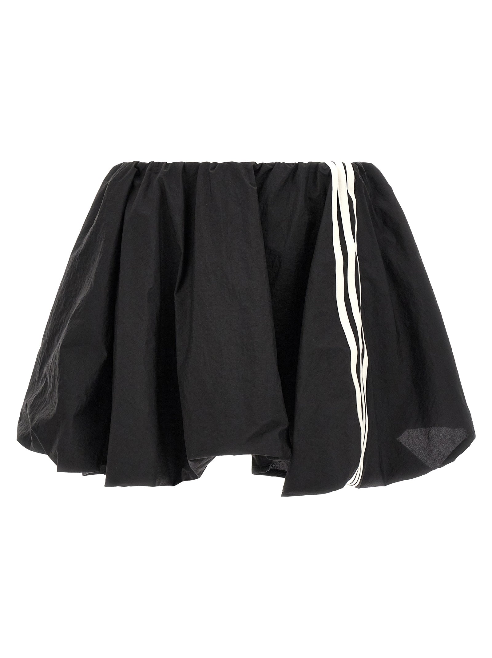 Black Polyamide Long Skirt