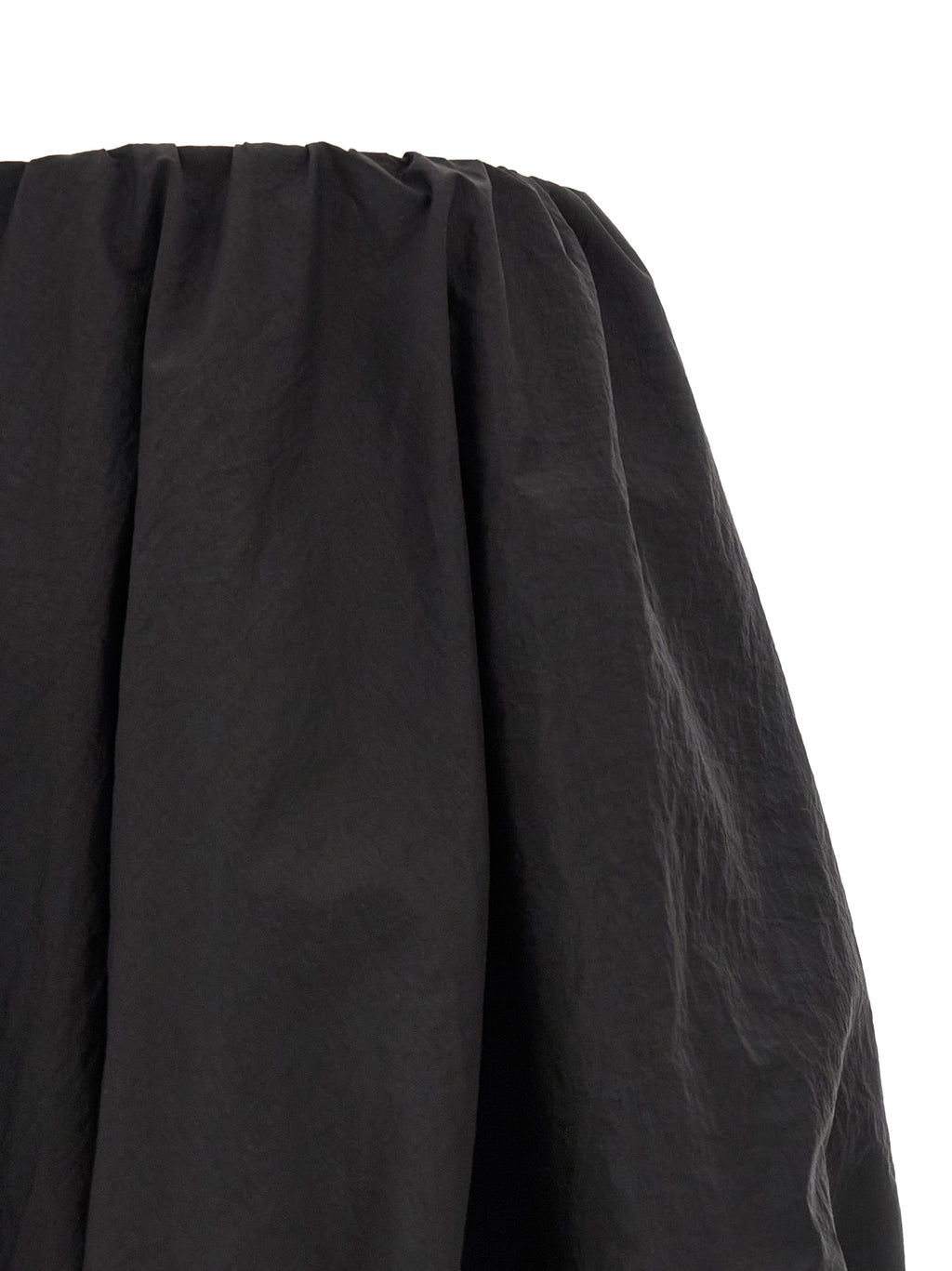 Black Polyamide Long Skirt