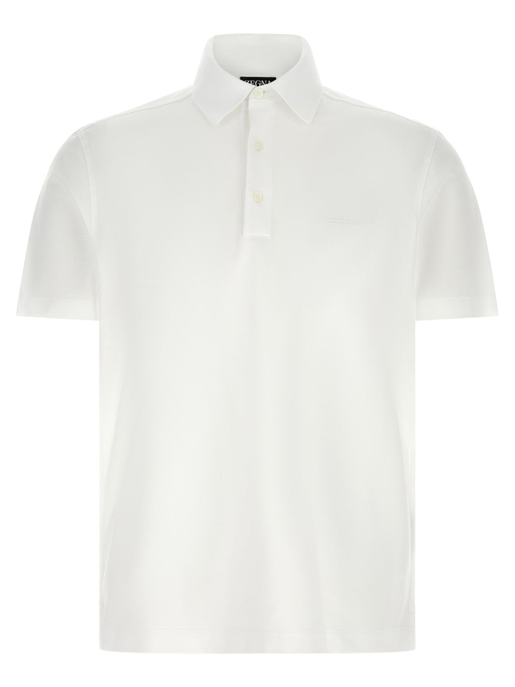 White Cotton Polo Shirt