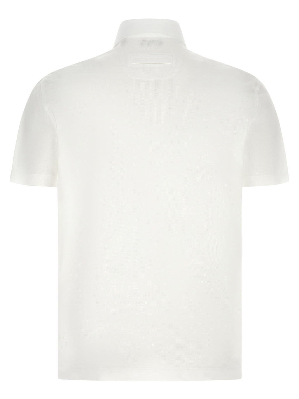 White Cotton Polo Shirt