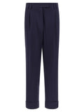 Blue Cotton Pants
