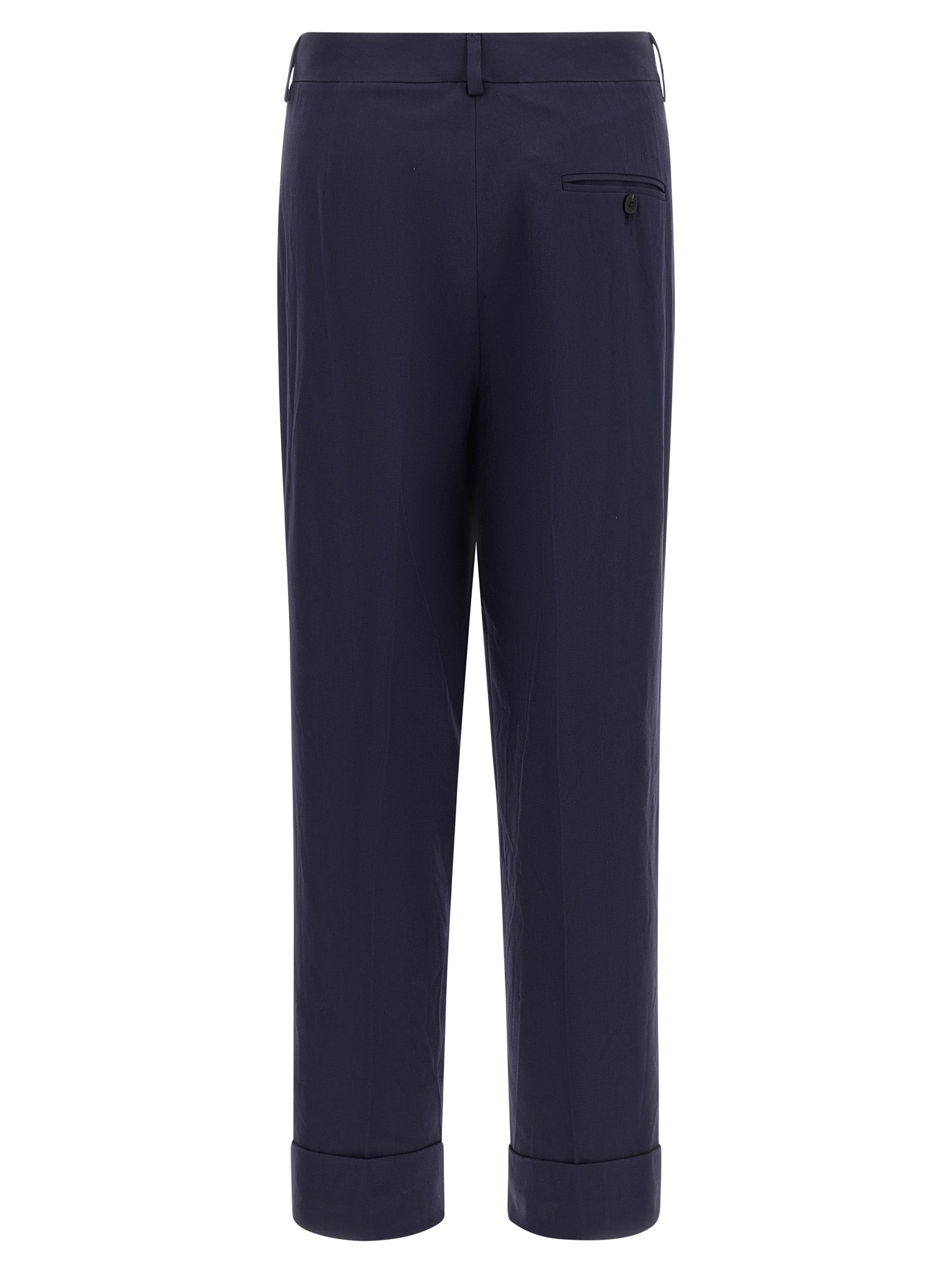 Blue Cotton Pants