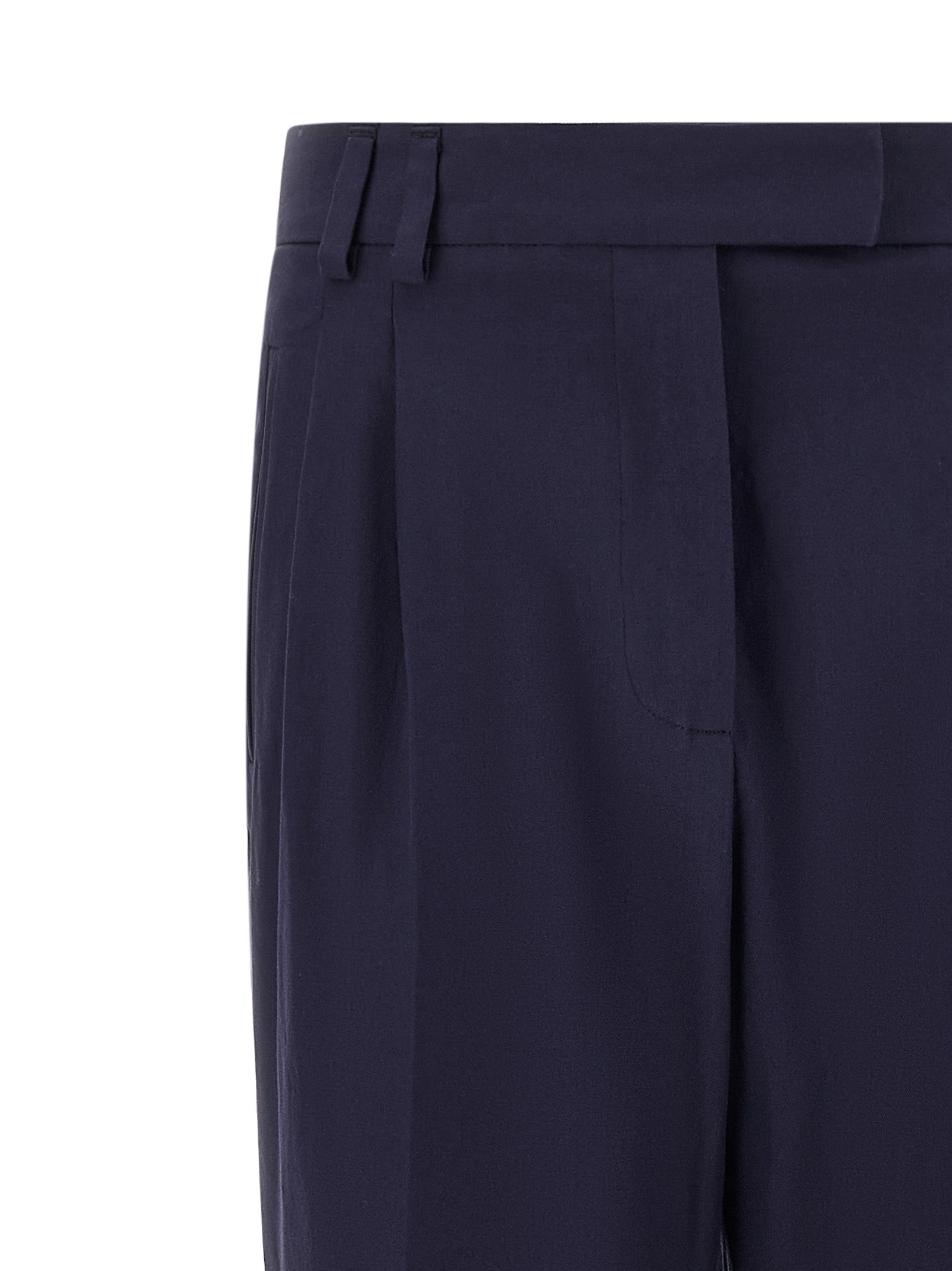 Blue Cotton Pants