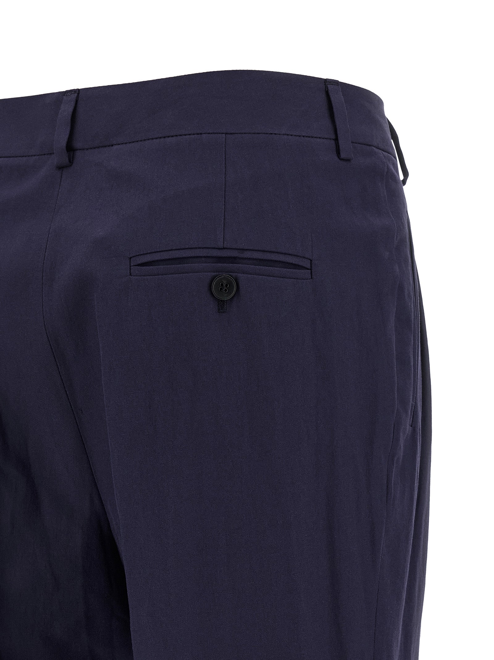 Blue Cotton Pants