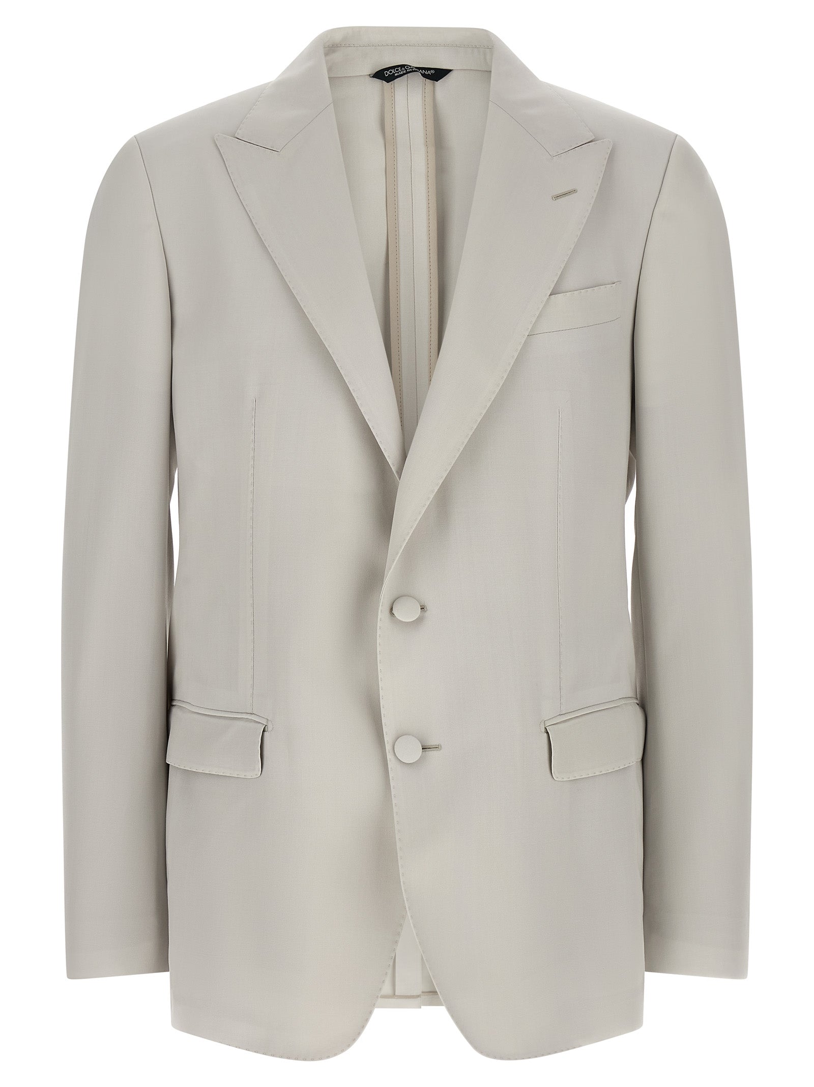 Gray Virgin Wool Blazer