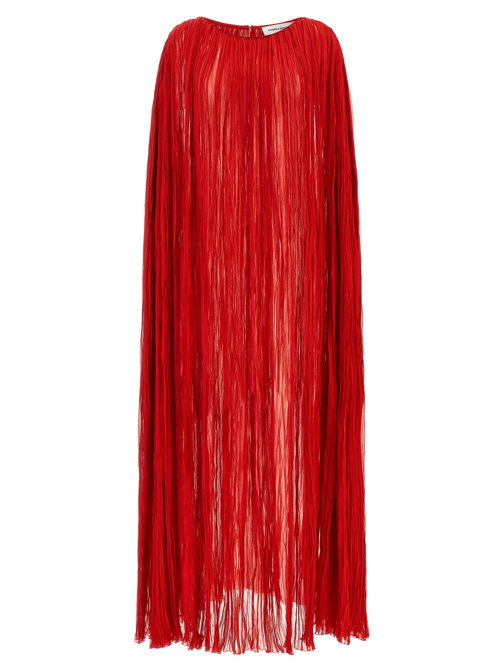Multicolor Silk Long Dress