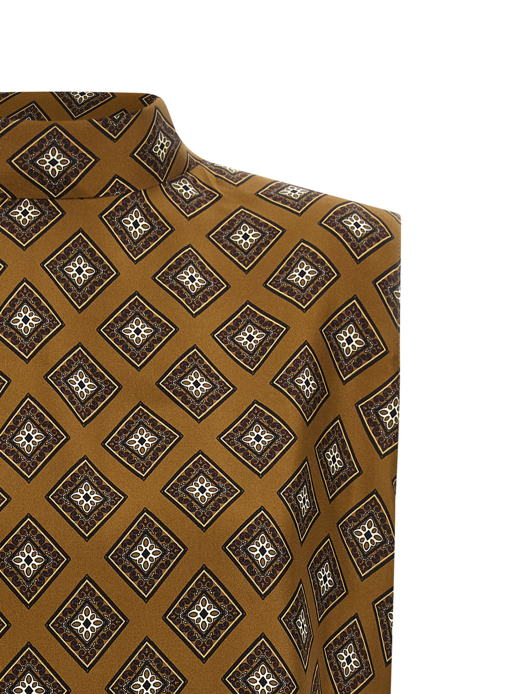 Brown Silk Blouse