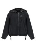 Black Cotton Shell Jacket