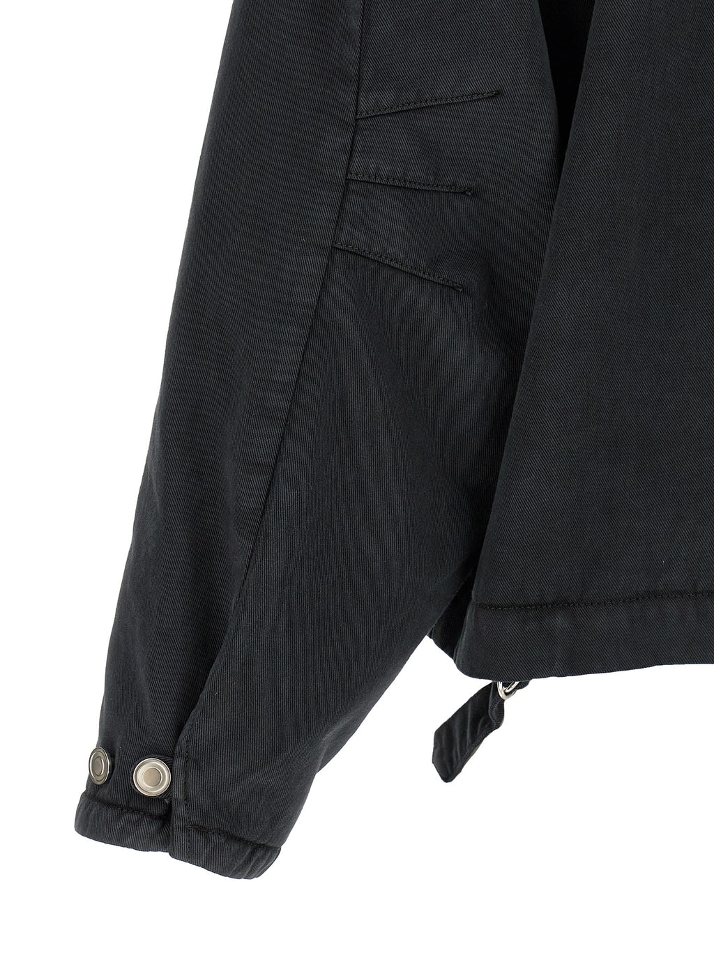 Black Cotton Shell Jacket