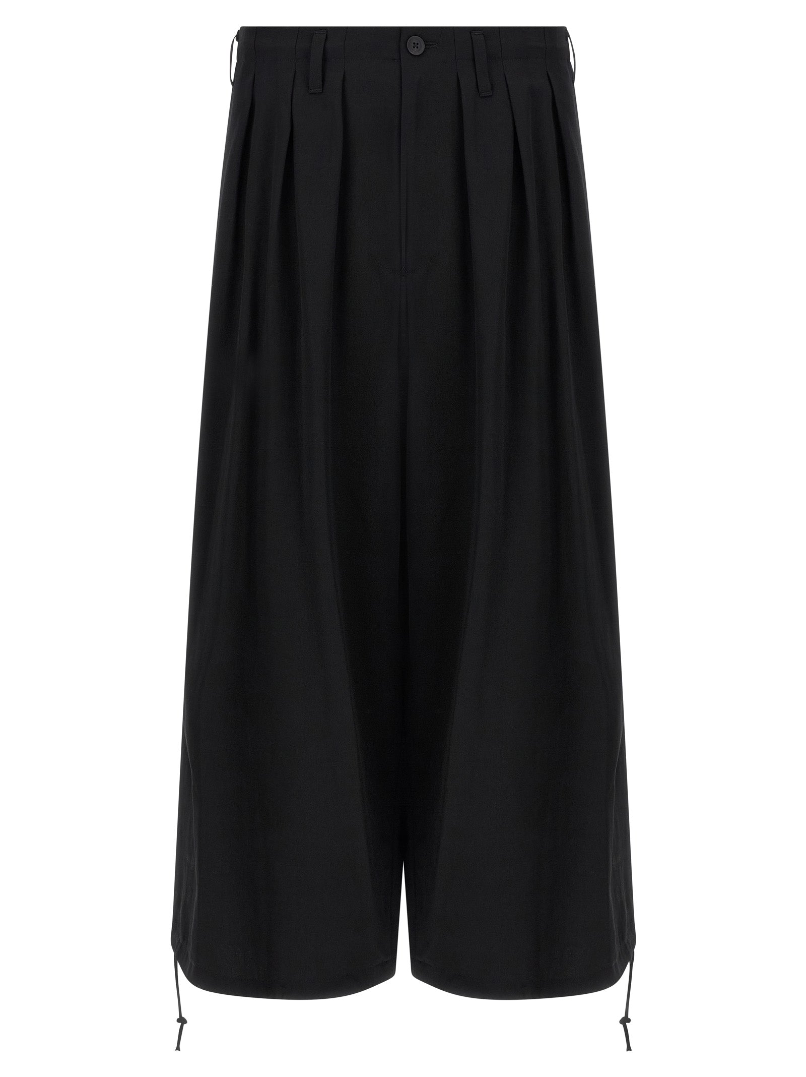 Black Triacetate Casual Pants