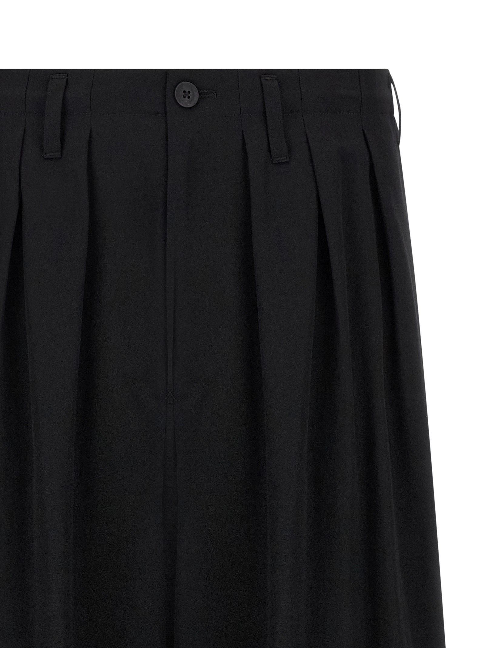 Black Triacetate Casual Pants