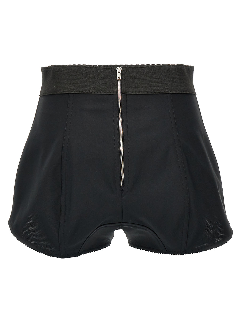 Black Polyamide Bermuda Shorts