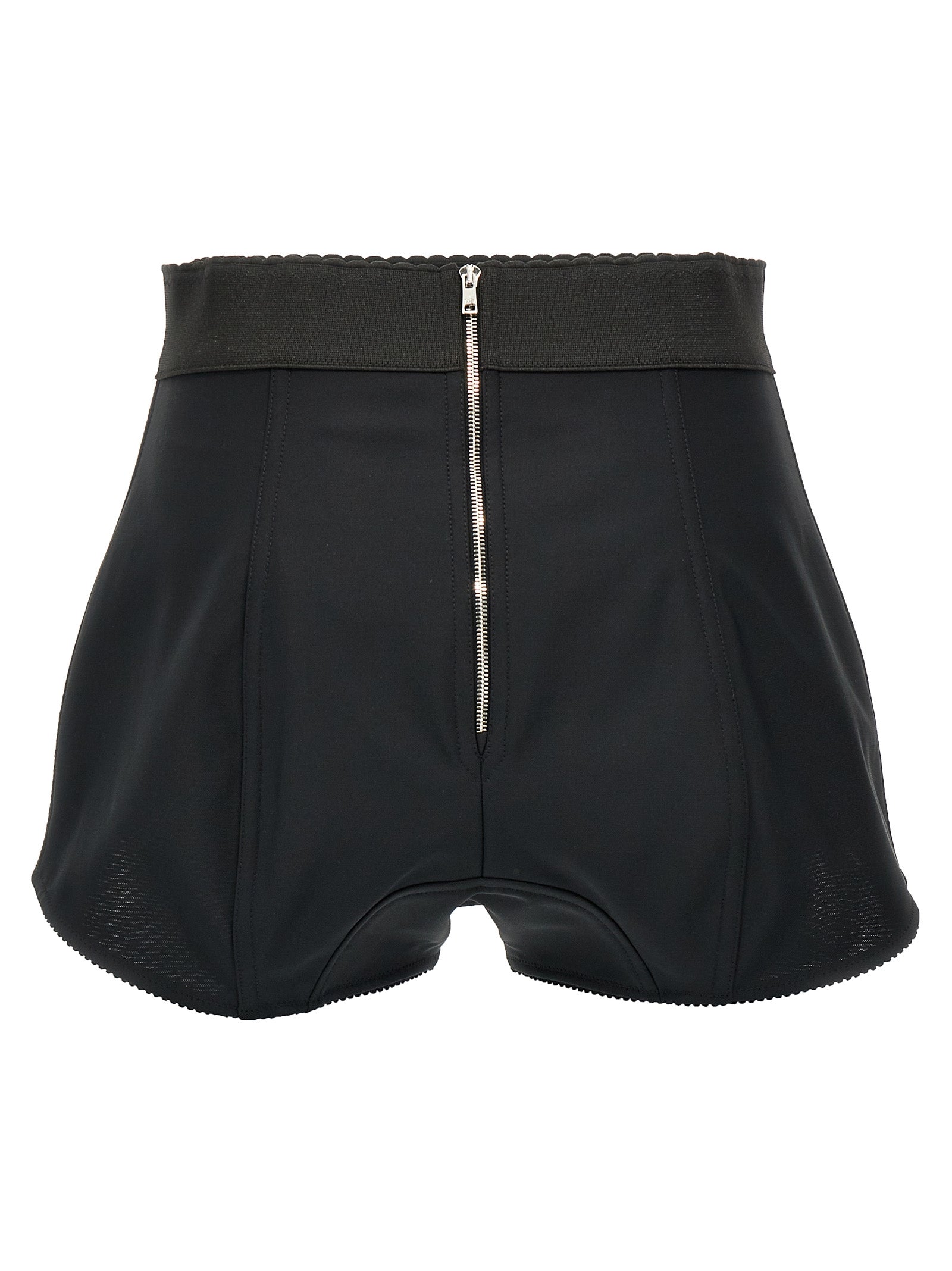 Black Polyamide Bermuda Shorts