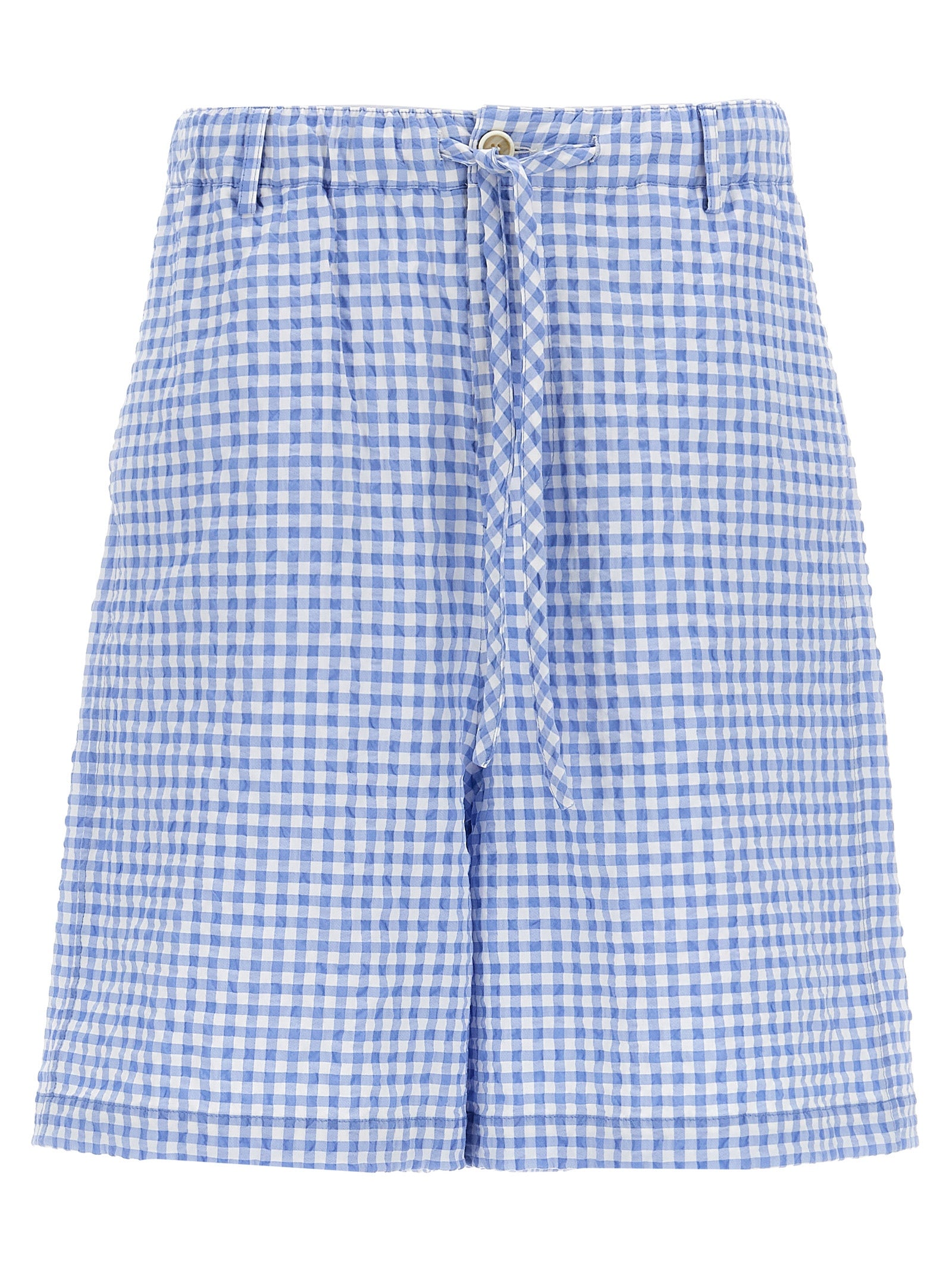 Blue Polyamide Bermuda Shorts