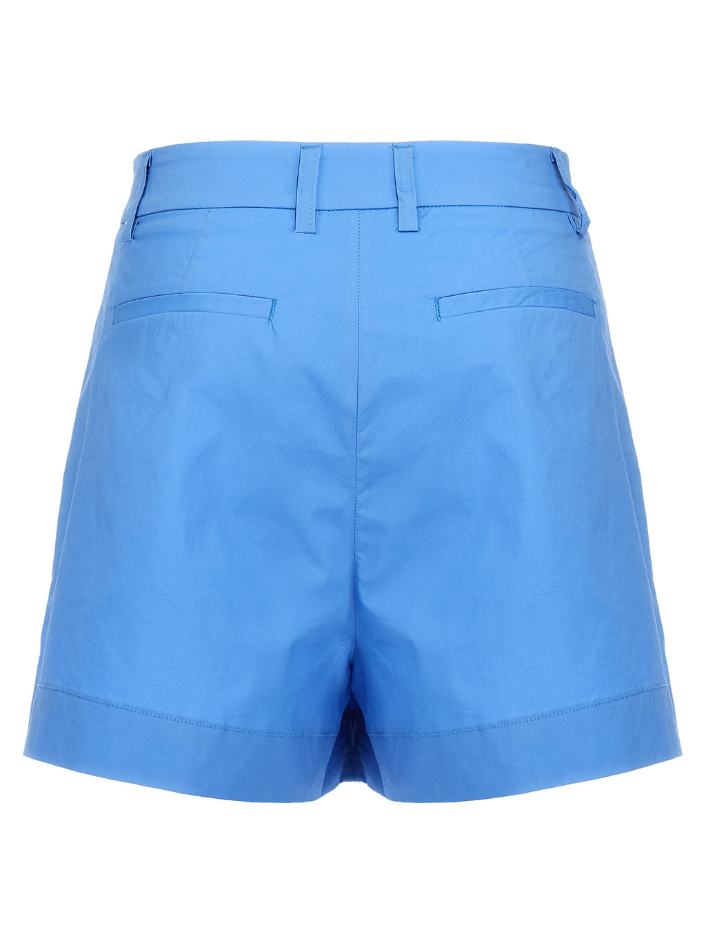 Blue Cotton Bermuda Shorts