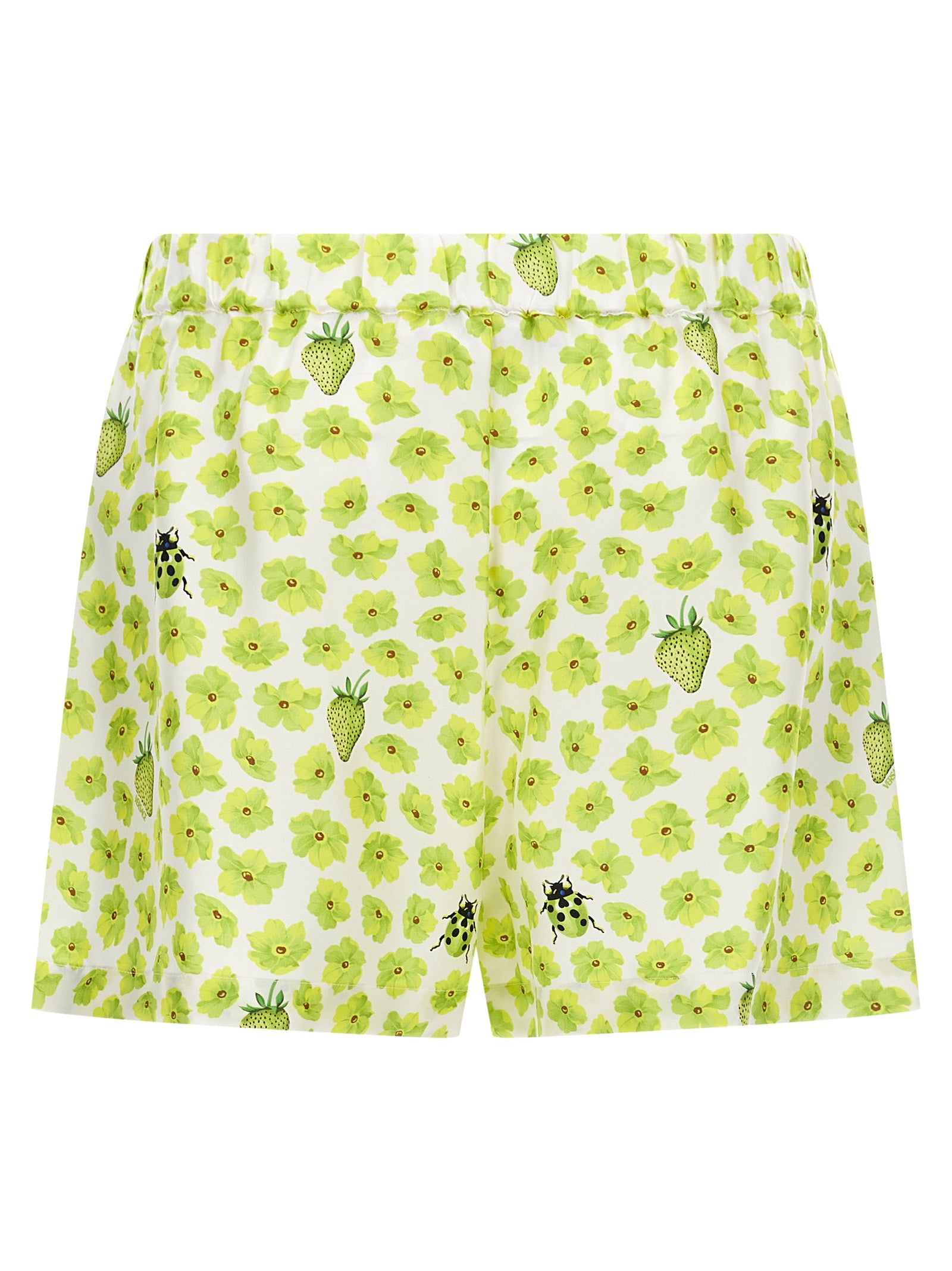 Multicolor Silk Bermuda Shorts