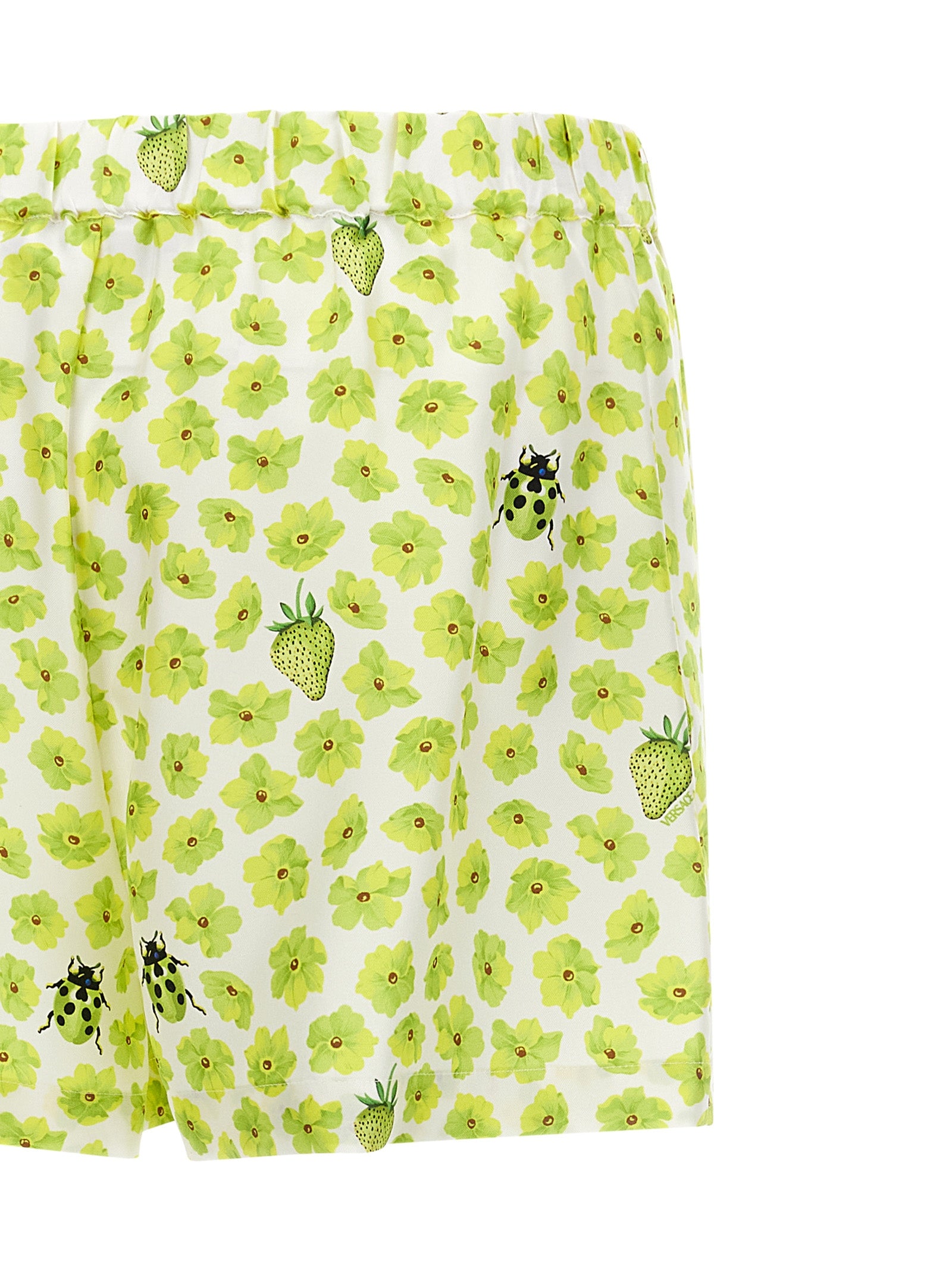 Multicolor Silk Bermuda Shorts
