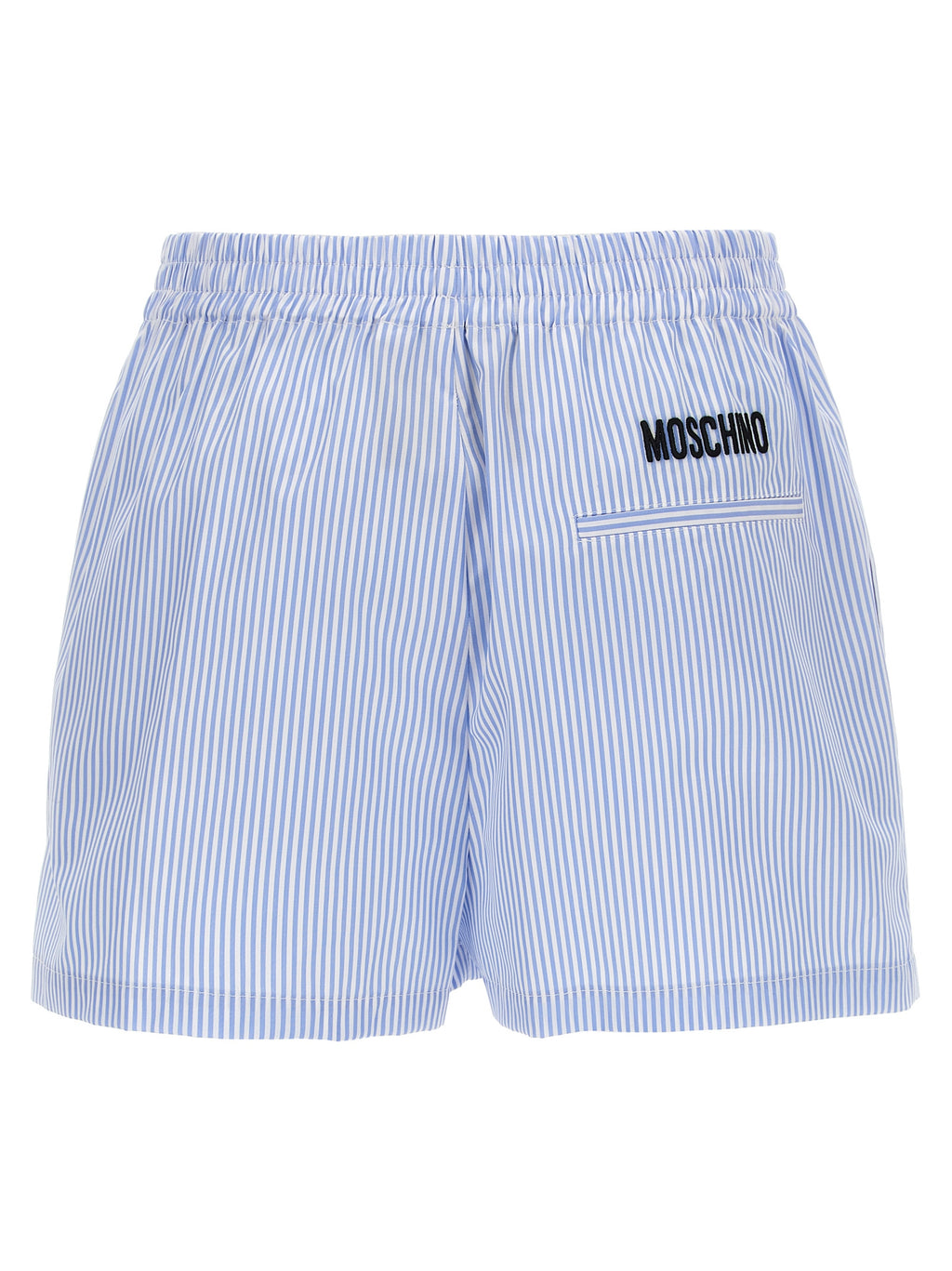 Blue Cotton Bermuda Shorts