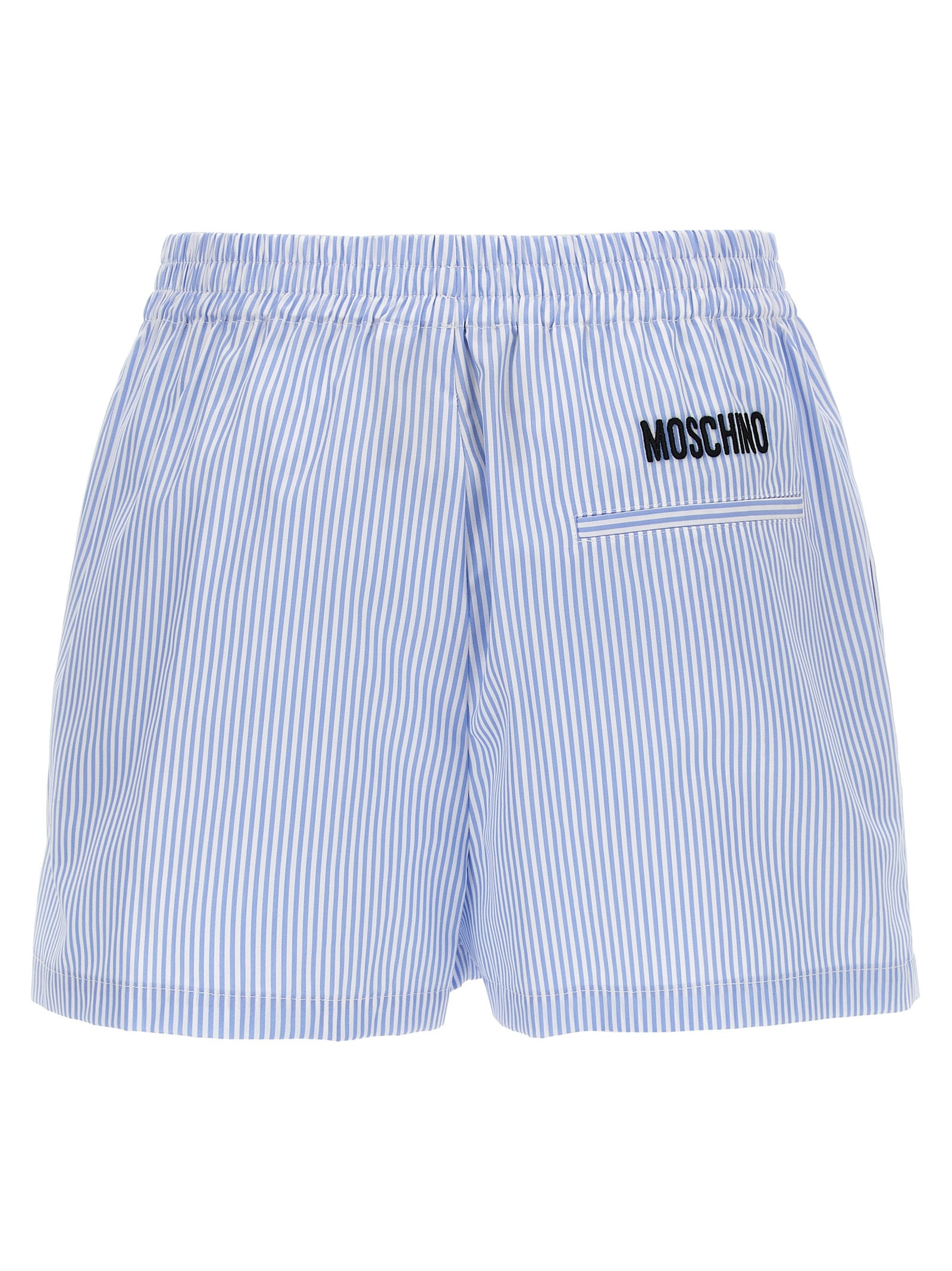 Blue Cotton Bermuda Shorts